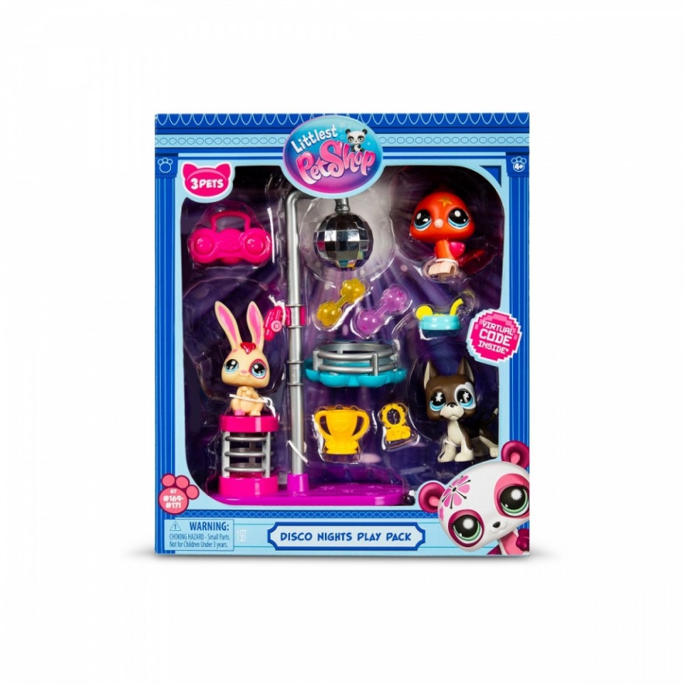 Tm Toys mängufiguur set Littlest Pet Shop G7 S3 Disco with 3