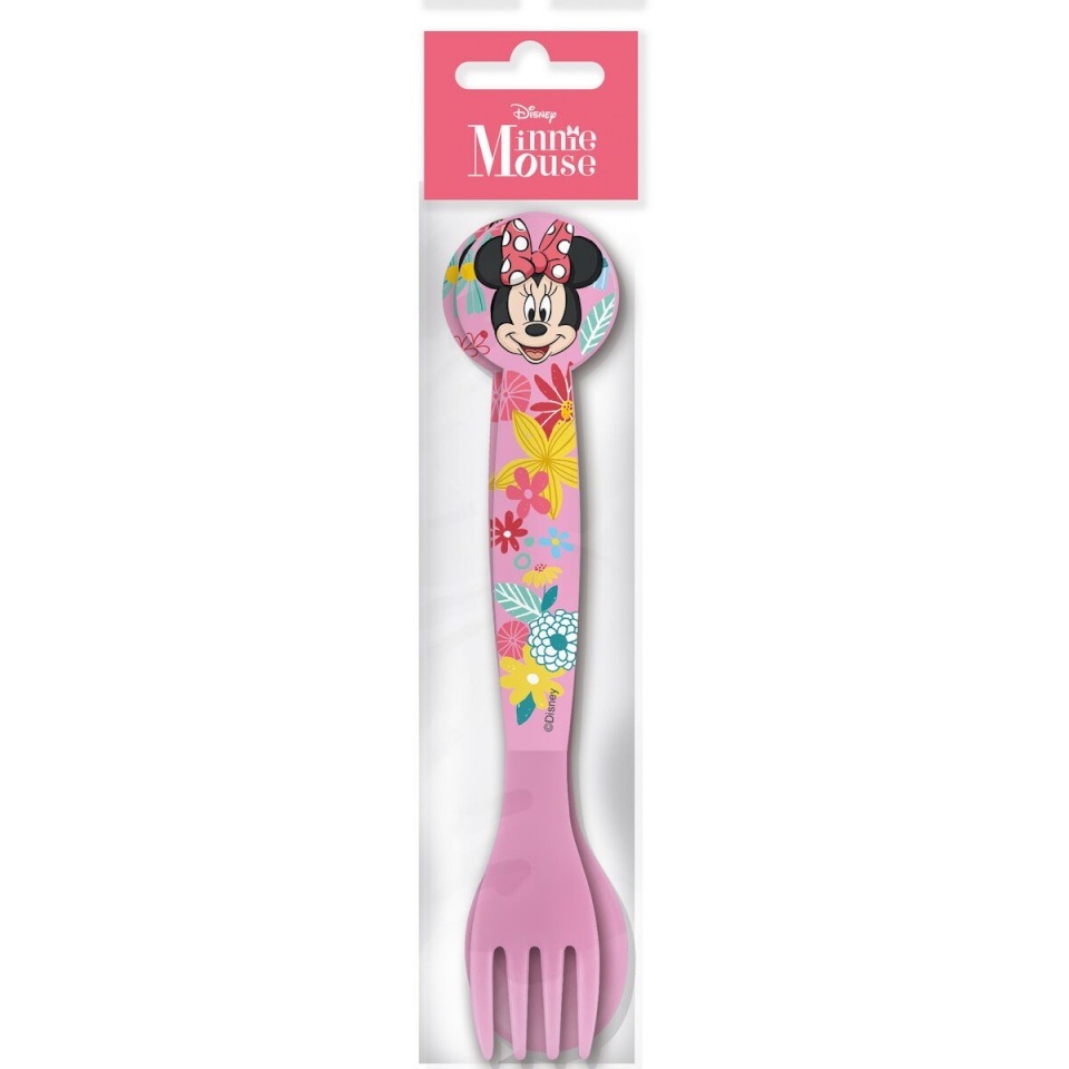 Minnie Mouse söögiriistade komplekt CZ11401 roosa Plastmass 2tk