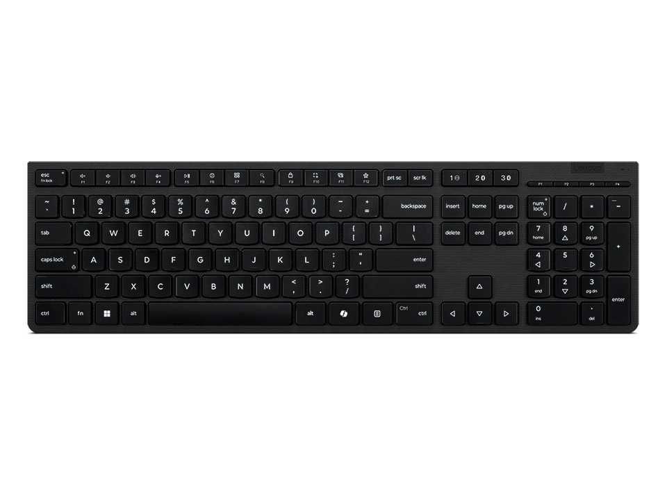 Lenovo klaviatuur Keyboard Professional Wireless Rechargeable Keyboard-US Euro 4Y41R64540