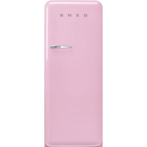Smeg külmik FAB28RPK6 50-ndate stiil, 153cm, 244/26 l, 35dB, mehaaniline juhtimine, pastellroosa