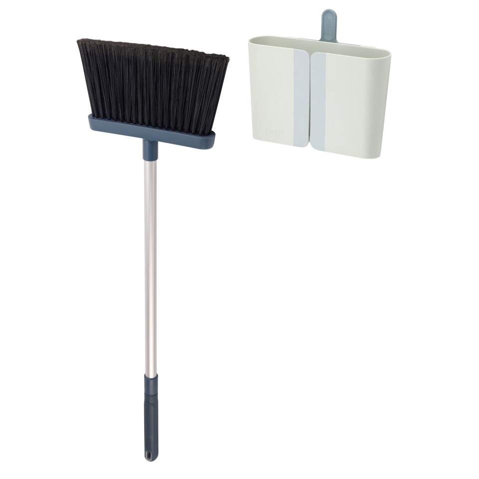 Joseph Joseph puhastushari CleanStore Wall-Mounted Broom, sinine/hõbedane
