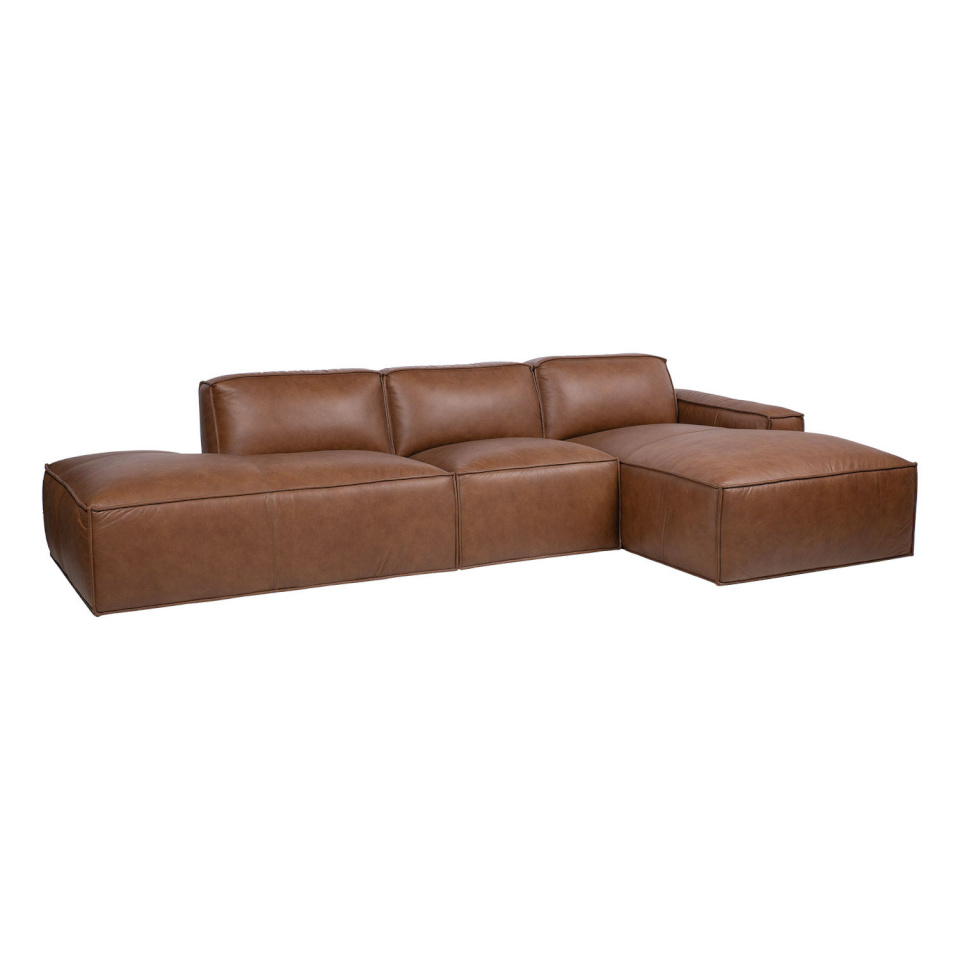 H4Y nurgadiivan BURTON PN, 302x92/156x72cm, pruun nahk