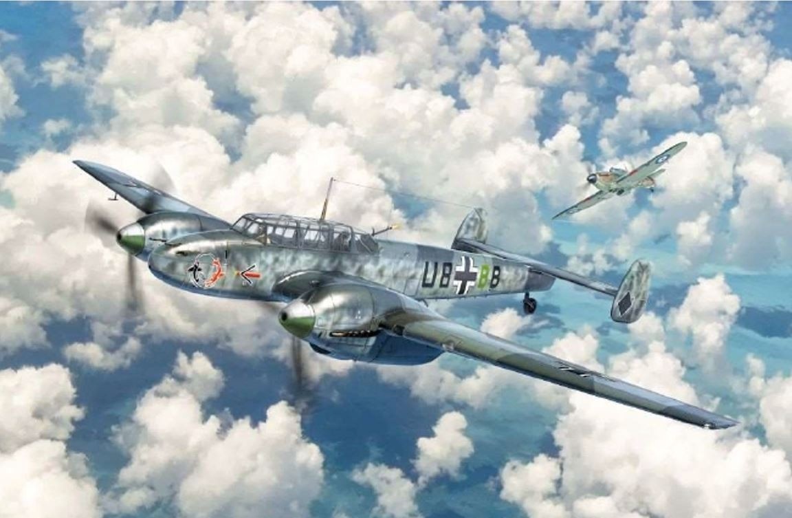 Italeri liimitav mudel BF-110C Zerstore r 1/72