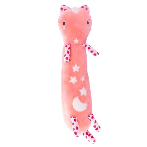 Nice pehme mänguasi Momomi cat Luminous w ciemności dark pink 60 cm