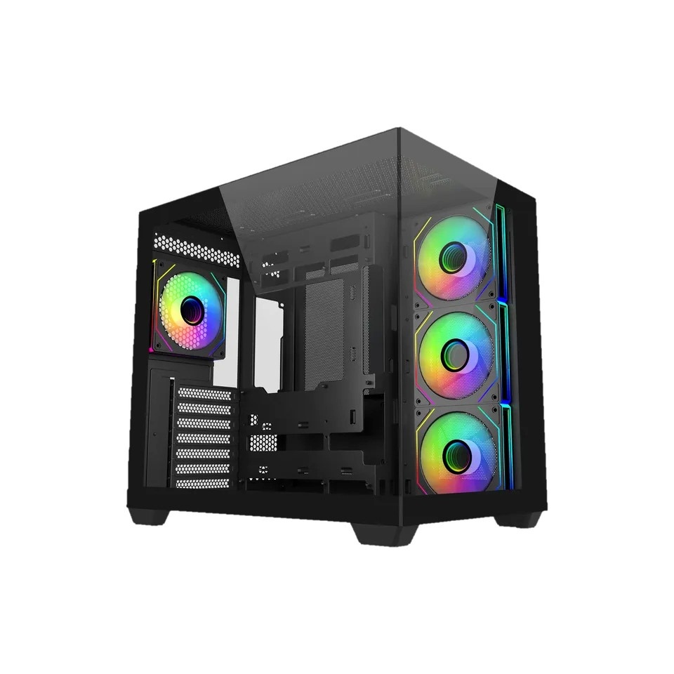Cooler Master korpus Elite 681 (must, Tempered Glass x 2)