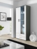 Cama Meble vitriinkapp display cabinet SOHO S6 2D2S hall/valge läikega