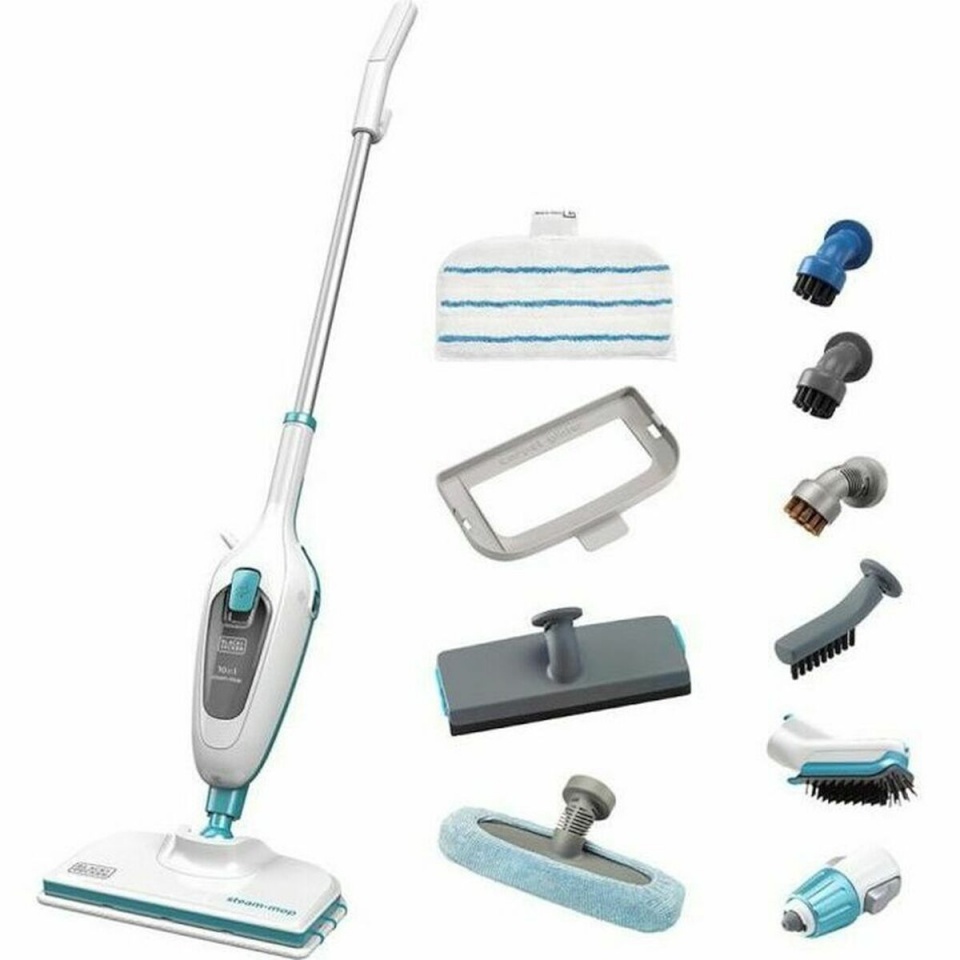 Black & Decker aurupuhasti FSMH13E10 steam cleaner 1300W valge