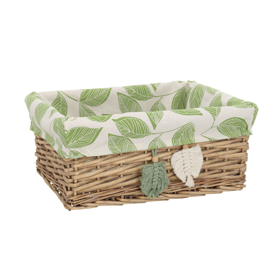 H4Y korv Willi Miro, 40x31x17cm, pruun/roheline