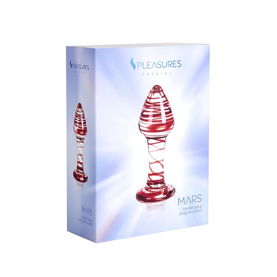 S Pleasures anaaltapp punane läbipaistev (10,3 cm) (10,2 cm)