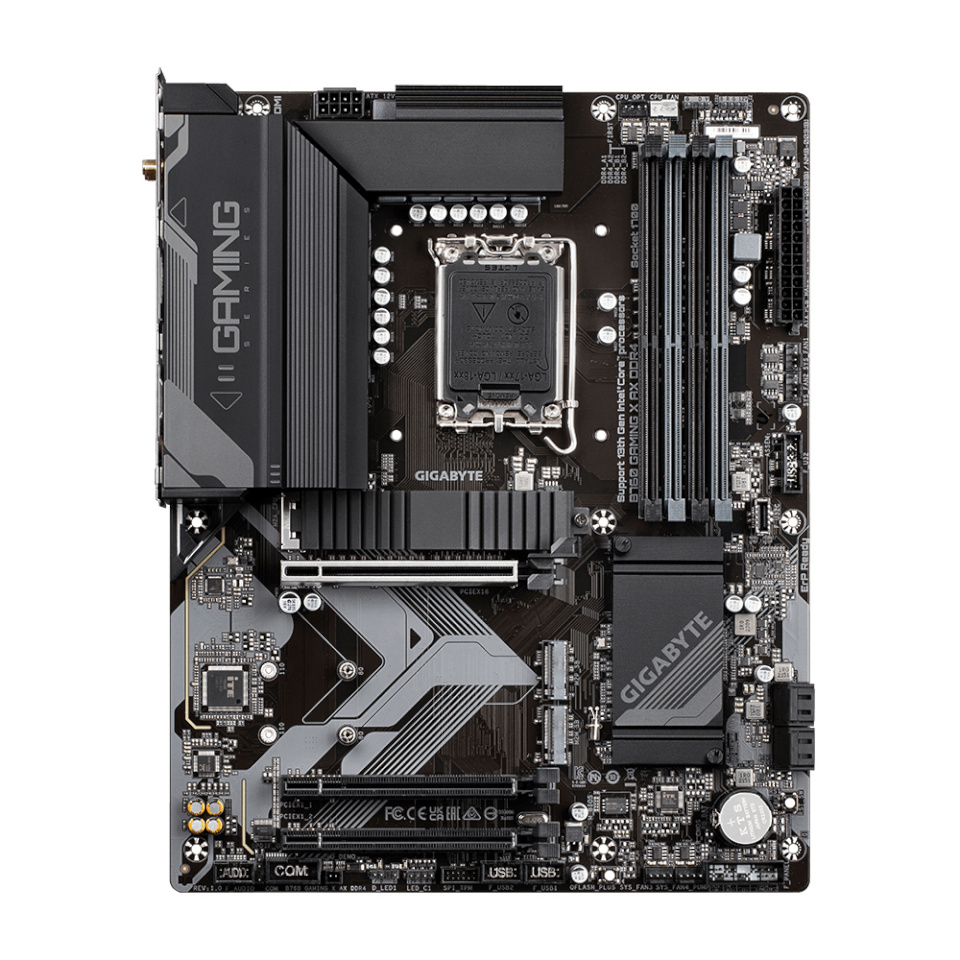 Gigabyte emaplaat B760 GAMING X AX, Intel, LGA1700, DDR4, ATX