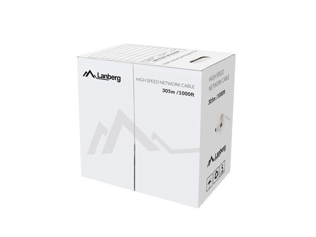Lanberg võrgukaabel Cable UTP Cat.5E CU 305 m wire FLUKE LCU5-12CU-0305-Y kollane