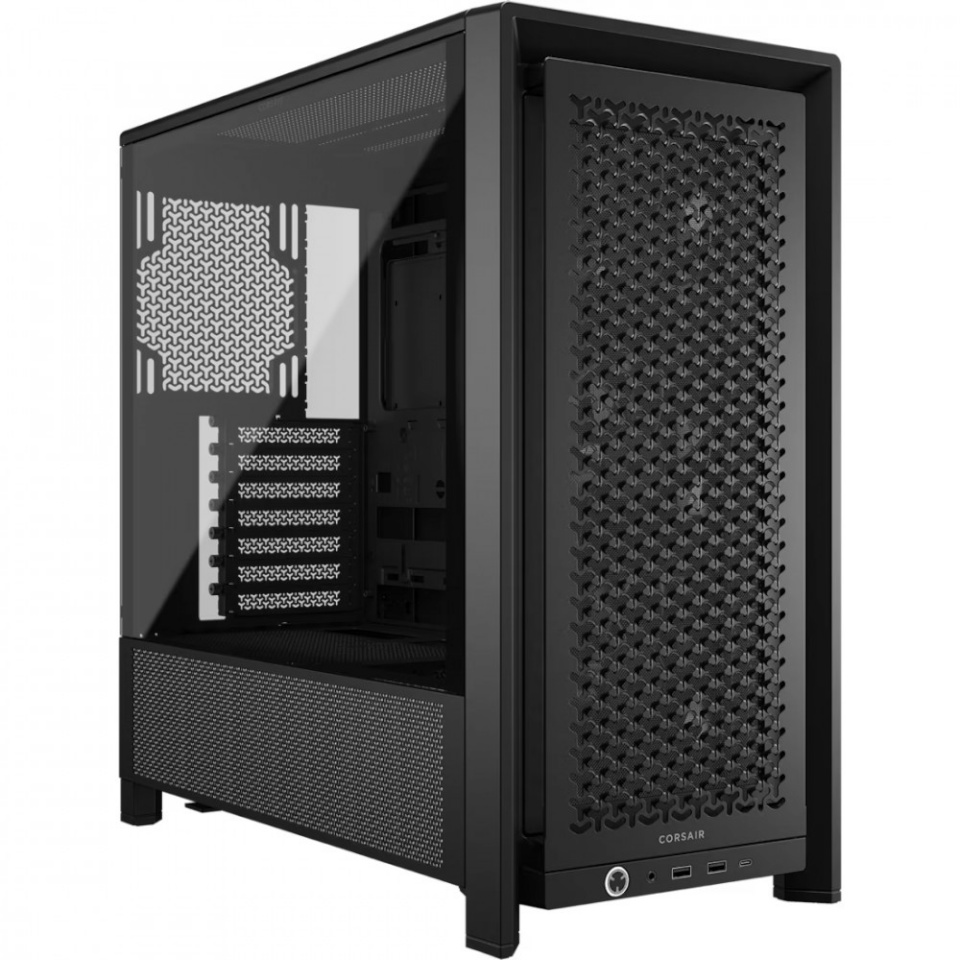 Corsair korpus FRAME 4000D RS (must, Tempered Glass)