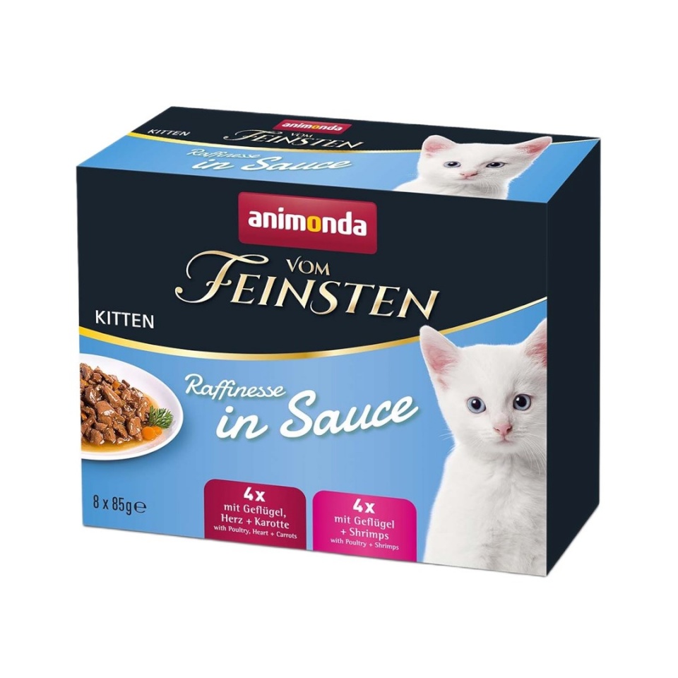 Animonda kassitoit Vom Feinsten Kitten Raffinesse in Sauce, 8x85g