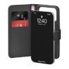 Puro Wallet Stand Case for iPhone 17 Pro Made of Eco Leather, with a Flap, Wallet, and Stand Function - Black iPhone 17 Pro