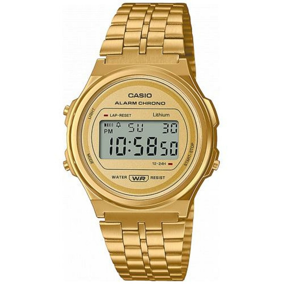 Casio unisex kell A171WEG-9AEF kuldne Vintage