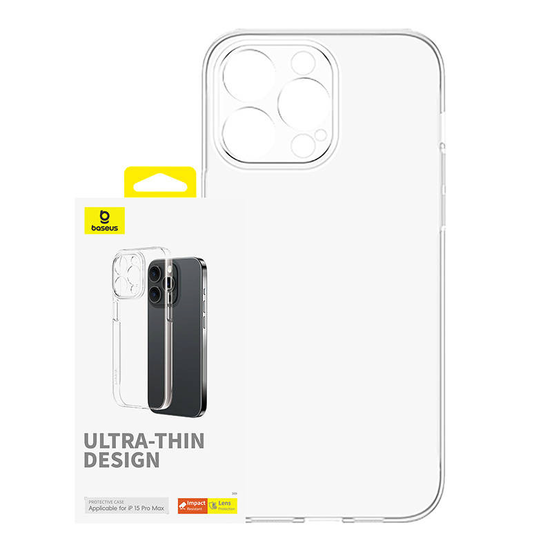 Baseus kaitsekest Phone Case iPhone 15 ProMax OS-Lucent Series Clear