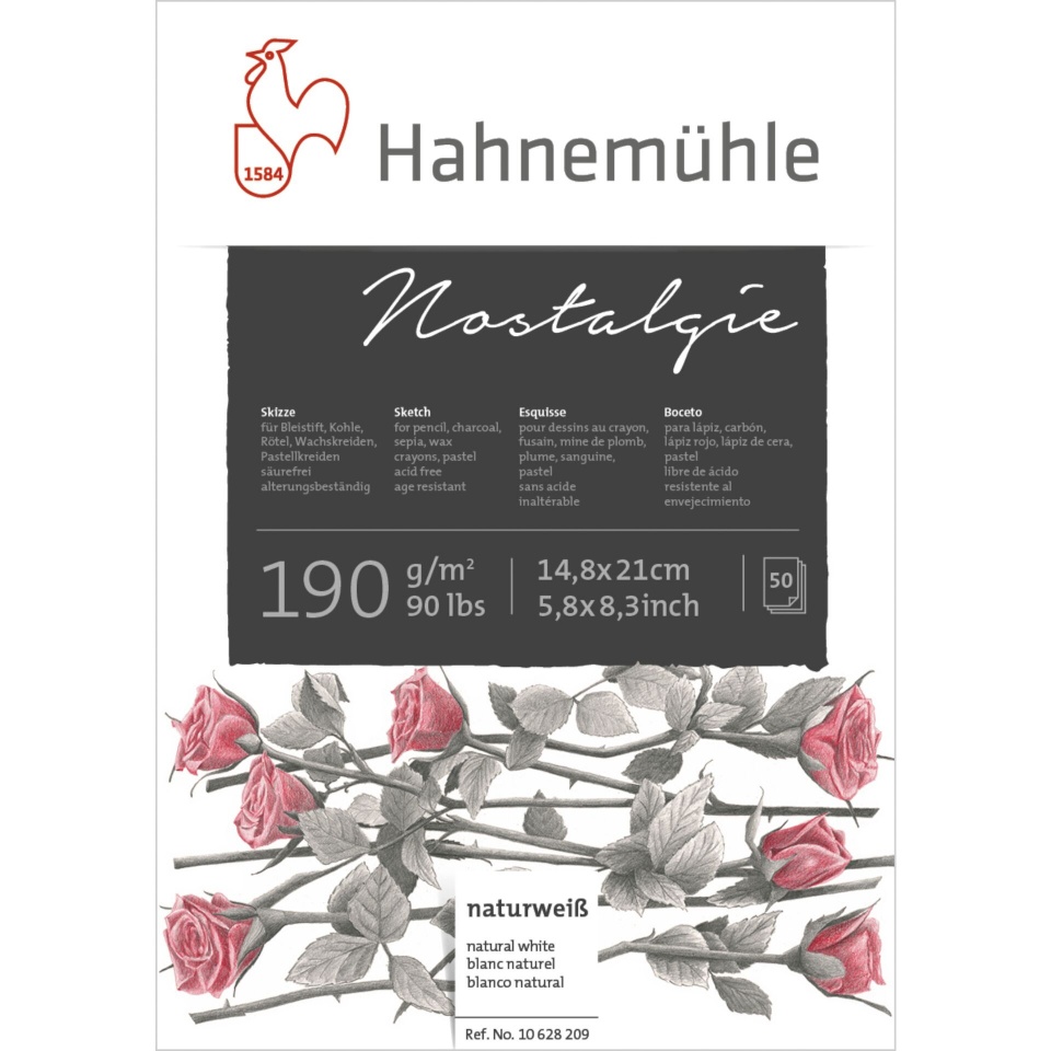Hahnemühle joonistusplokk Sketchbook Nostalgie A 5 50 Sheets 190 g