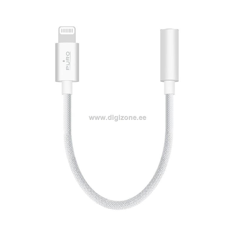 Puro helikaabel Puro Lightning to jack 3,5 mm, 15cm, White