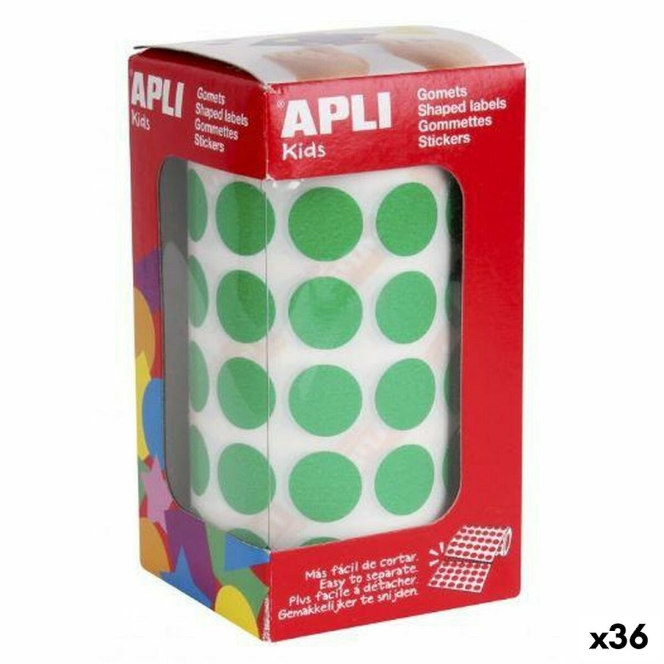 Apli kleepsud Gomets roheline Ringjas 36tk