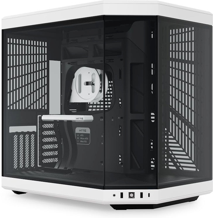 HYTE korpus Y70 (must/valge, Tempered Glass)