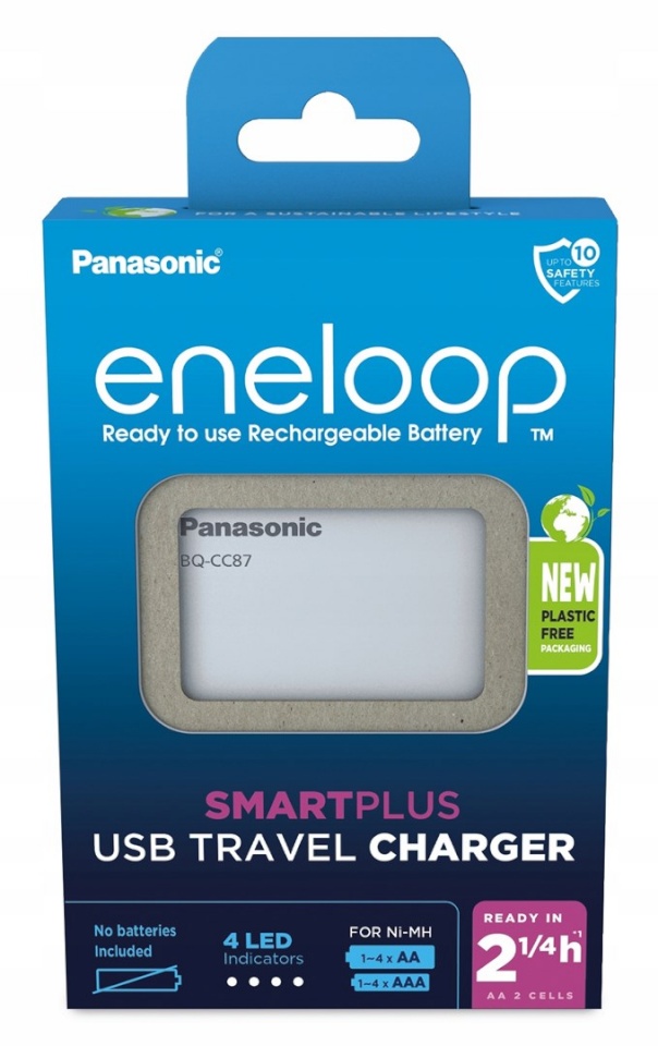 Kroviklis Panasonic ENELOOP BQ-CC87USB Powerbank, 2.25 val BOOM | Panasonic