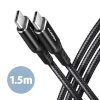 Axagon kaabel BUCM-CM15AB Cable PD 60 W USB-C USB-C, 1.5m