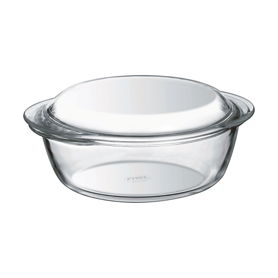 Pyrex kastrul kaanega 1,4 L valge läbipaistev