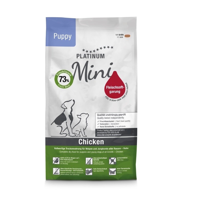 Platinum kuivtoit koerale Puppy Chicken Mini, 900g