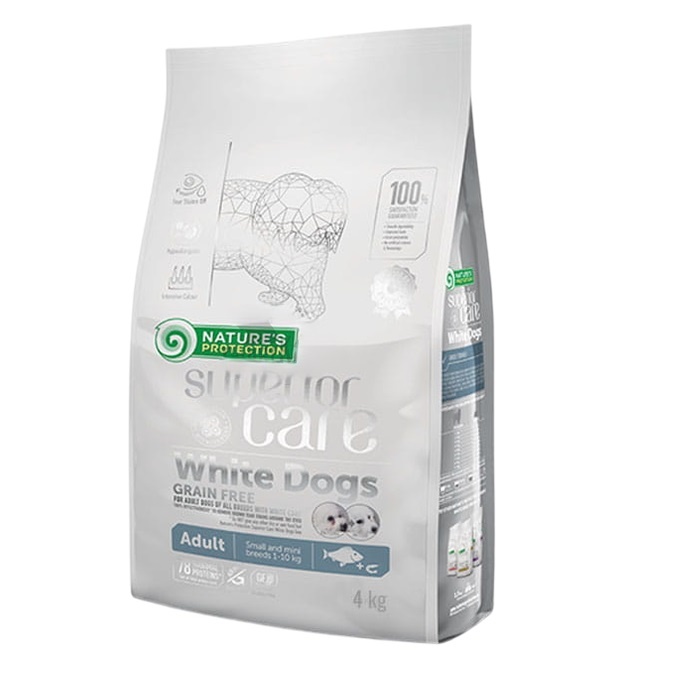 Nature's Protection kuivtoit koerale Superior Care White Fish Small and Mini, 4kg