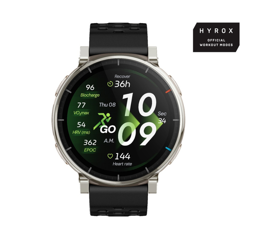 Huami Amazfit pulsikell Active 3 Premium, apex silver
