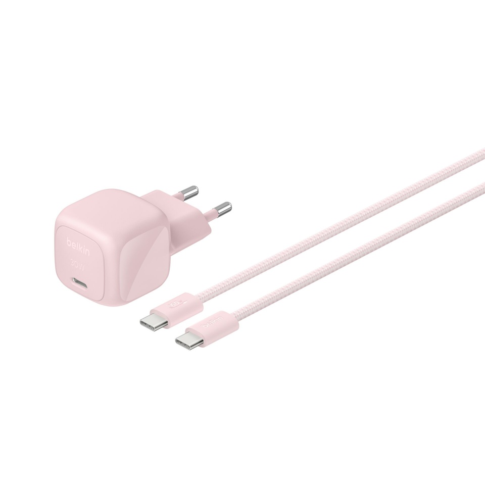 Belkin laadija BOOST Charge USB-C/USB-C 30WLad.PD,bl+Kab.WCA008kq2MPK-B6