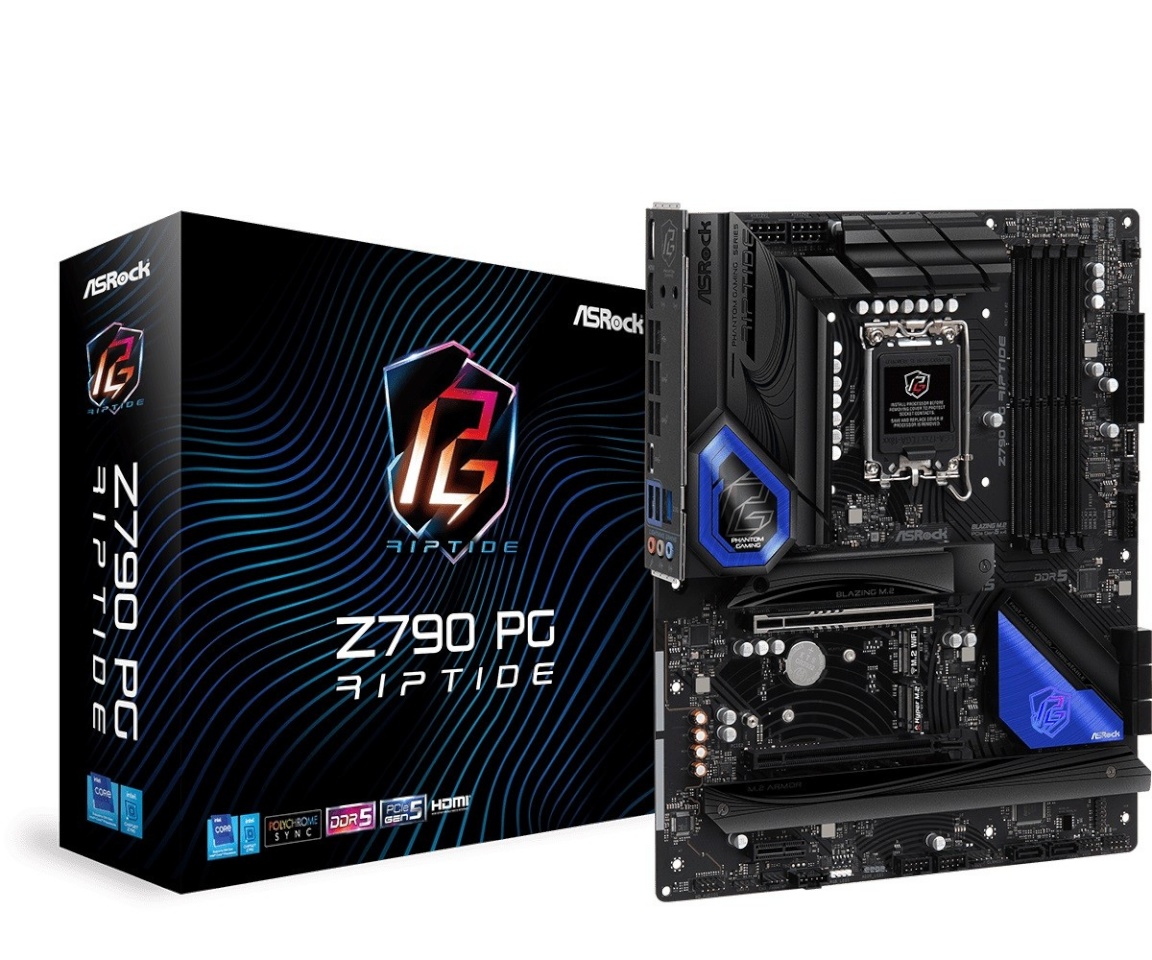 ASRock emaplaat Z790 PG Riptide Intel LGA1700 DDR5 ATX, 90-MXBJX0-A0UAYZ