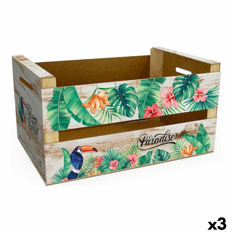 Confortime kaanega säilituskarp Paradise (3tk) (44x24,5x23cm)
