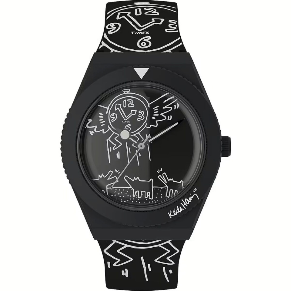 Timex meeste kell Q X KEITH HARING SPECIAL EDT. must (Ø 38 mm)