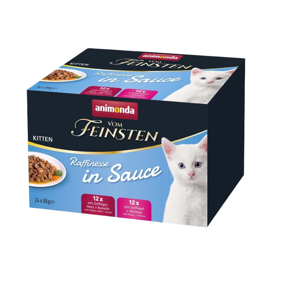 Animonda kassitoit Vom Feinsten Kitten Raffinesse in Sauce, 24x85g