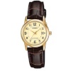 Casio naiste kell LADY DATE LEATHER - GOLD (Ø 31mm)