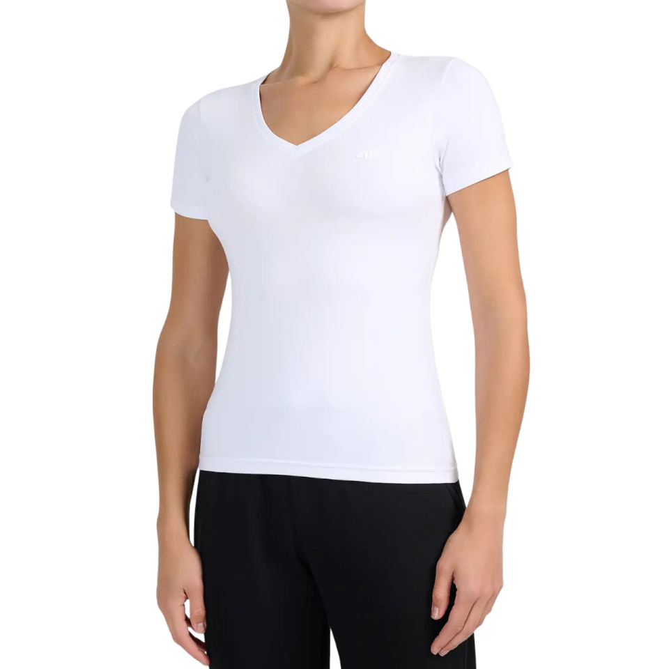 4F T-särk naistele F3307 valge 4FWMM00TTSHF3307 10S suurus S