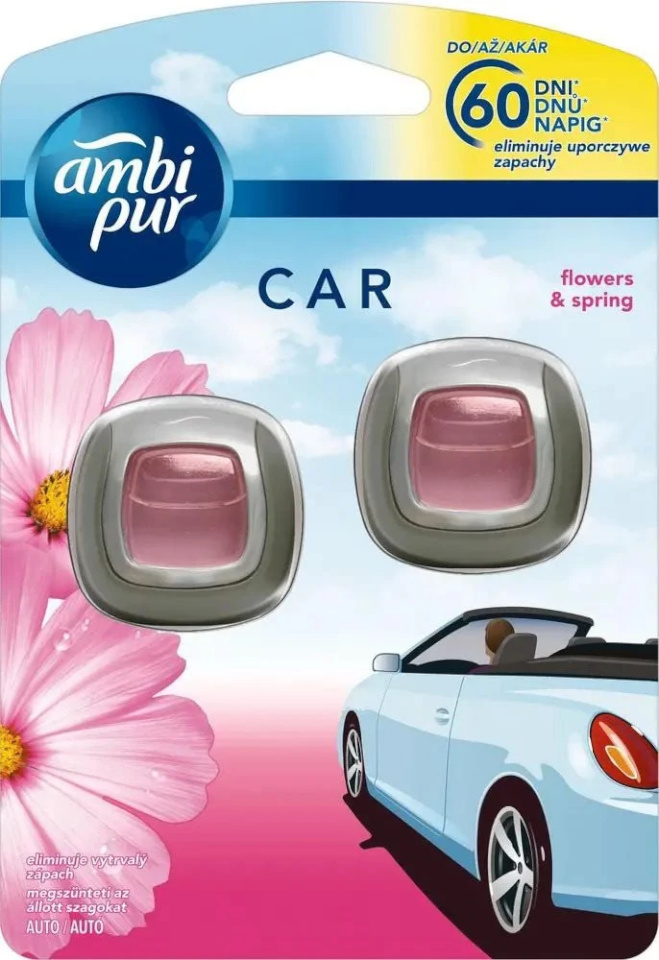 Ambi Pur õhuvärskendaja Flower Auto, 2tk