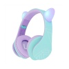 PowerLocus juhtmeta kõrvaklapid P2 Kids Headphones lilla/turquoise with Ears