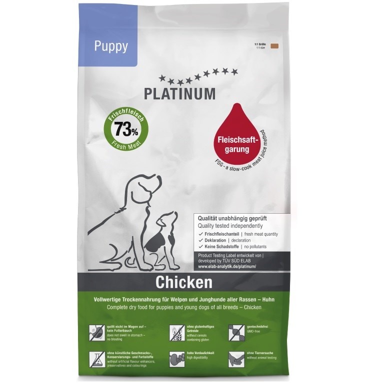 Platinum kuivtoit koerale Puppy Chicken, 15kg