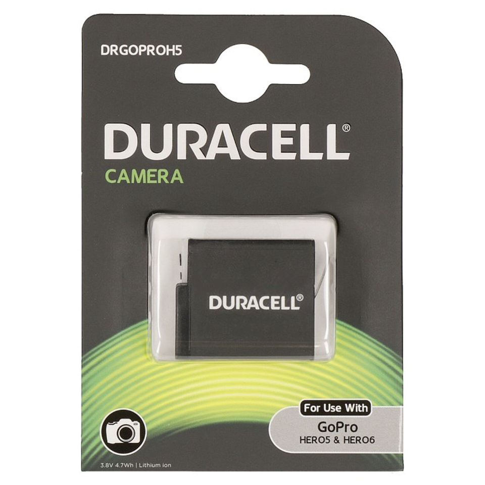 Duracell aku Li-Ion Battery 1250mAh for GoPro Hero 5/Hero 6/Hero 7