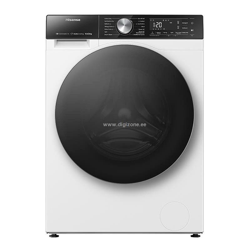 Hisense kuivatiga pesumasin WD5S1045BW Washer-Dryer Combo, 10,5kg/6kg, 1400 p/min, 59cm, valge