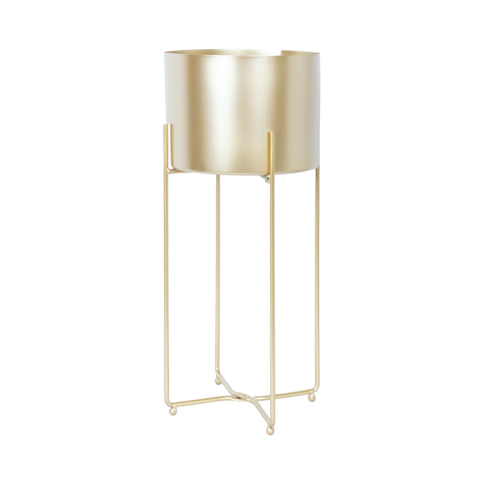 H4Y lillepostament Deia Gold L, 24,5x23,5x57cm, kuldne