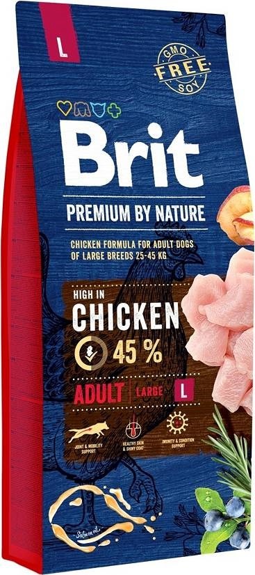 Brit kuivtoit koerale Premium by Nature Junior L Chicken, 15kg