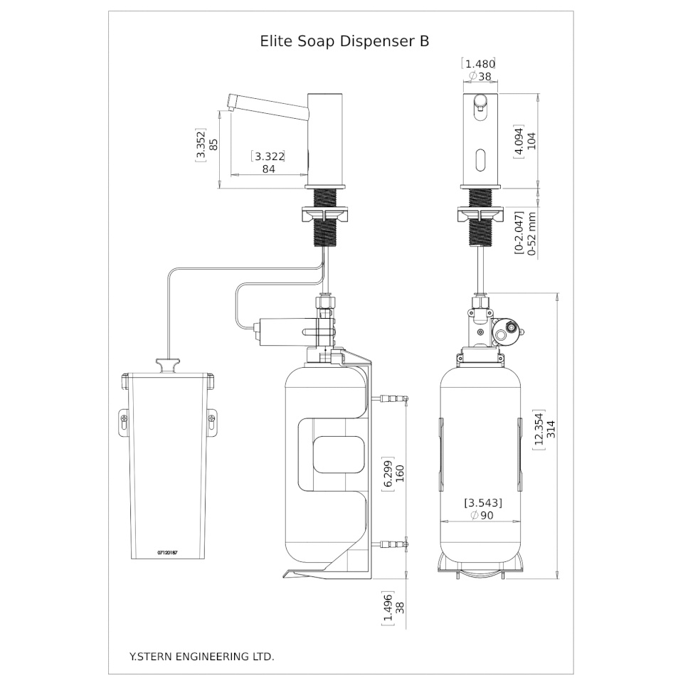 Stern automaatne seebidosaator MF Elite Foam dispenser Chrome