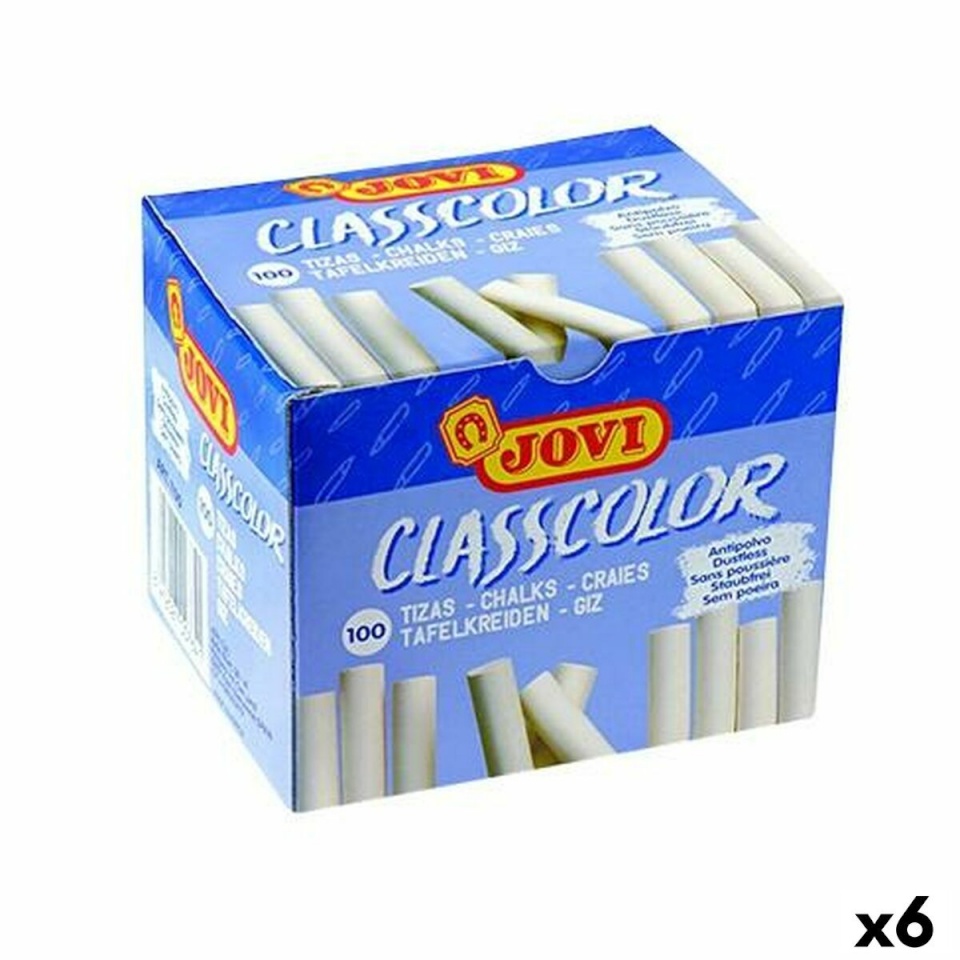 Jovi kriidid CLASSCOLOR valge 80 mm Ø 9 mm 100tk 6tk
