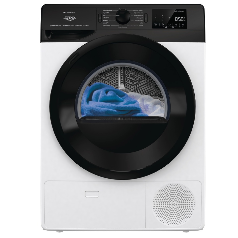 Upo kuivati K2V9DB Dryer, 9kg, valge