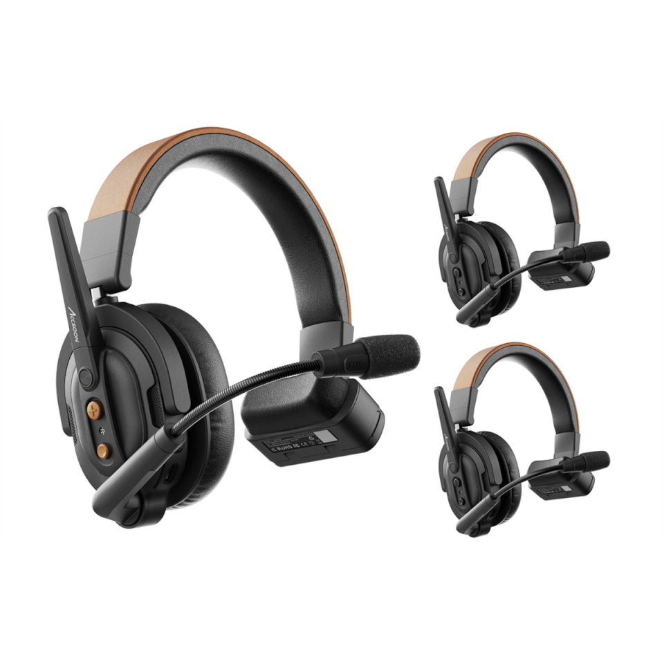 Accsoon kõrvaklapid CoMo SE 1H2R komplekt (1 H + 2 R) täisdupleks intercom süsteem