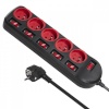 Maclean pikendusjuhe Power strip MCE204 5 sockets with switches
