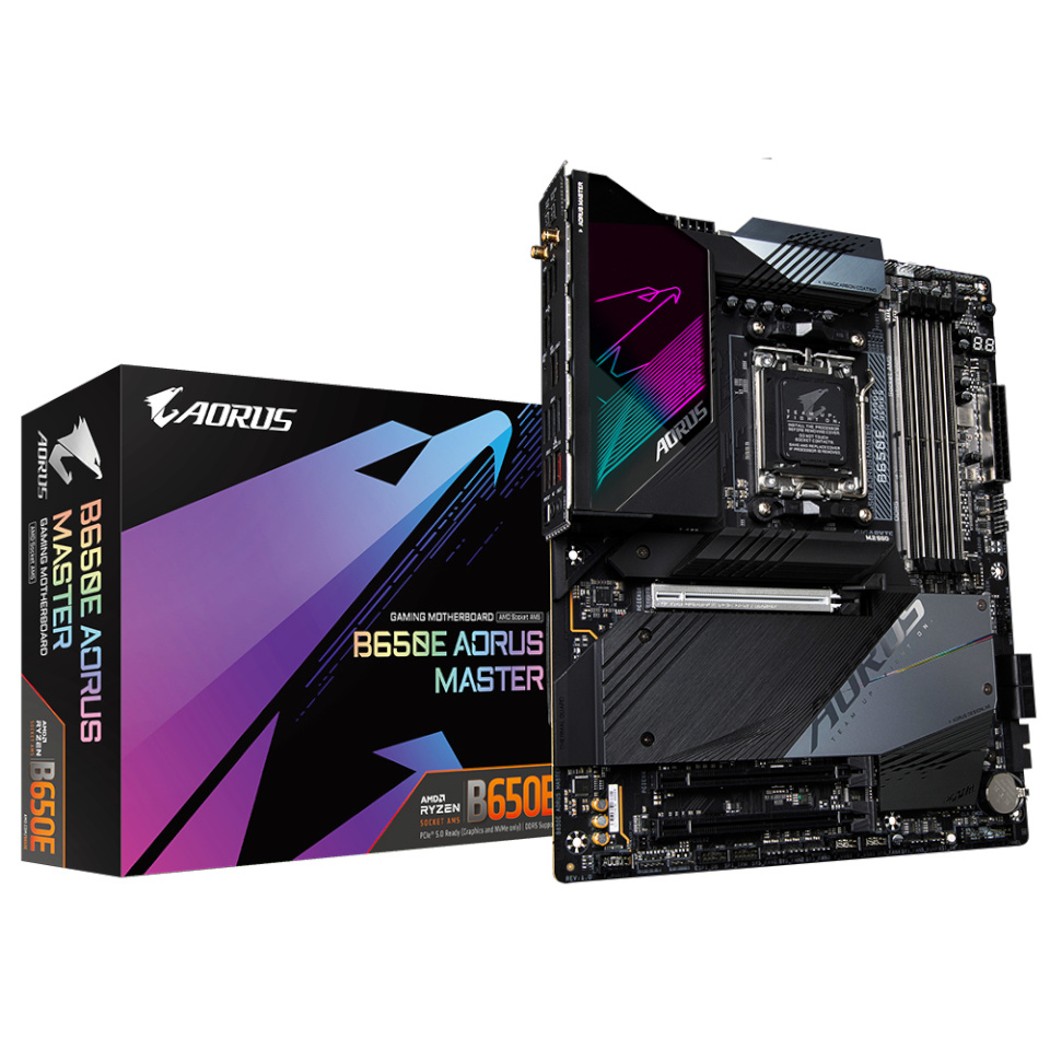 Gigabyte emaplaat B650E AORUS MASTER, AMD, AM5, DDR5, ATX